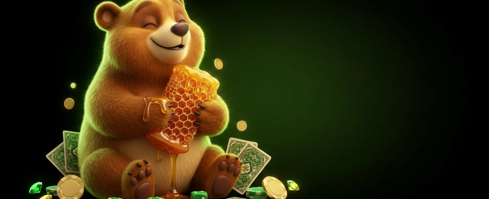120% Bonus bis zu CHF 1'500 + 100 Freispiele & 10% Cashback - Honey Casino